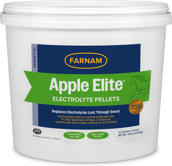 Farnam Apple Elite Apple Flavored Electrolyte Powder for Horses - 7.5-lb - Horse Vitamins & Supplements 10