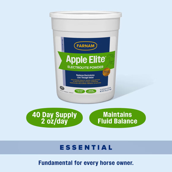 Farnam Apple Elite Apple Flavored Electrolyte Powder for Horses - Horse Vitamins & Supplements 4