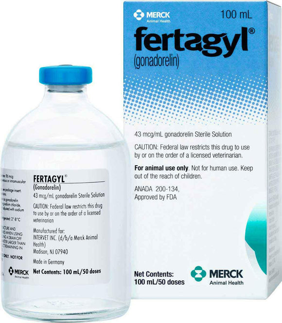 Fertagyl (gonadorelin) Injection for Cattle - 100ml (50 doses) - Pet Medicine 2