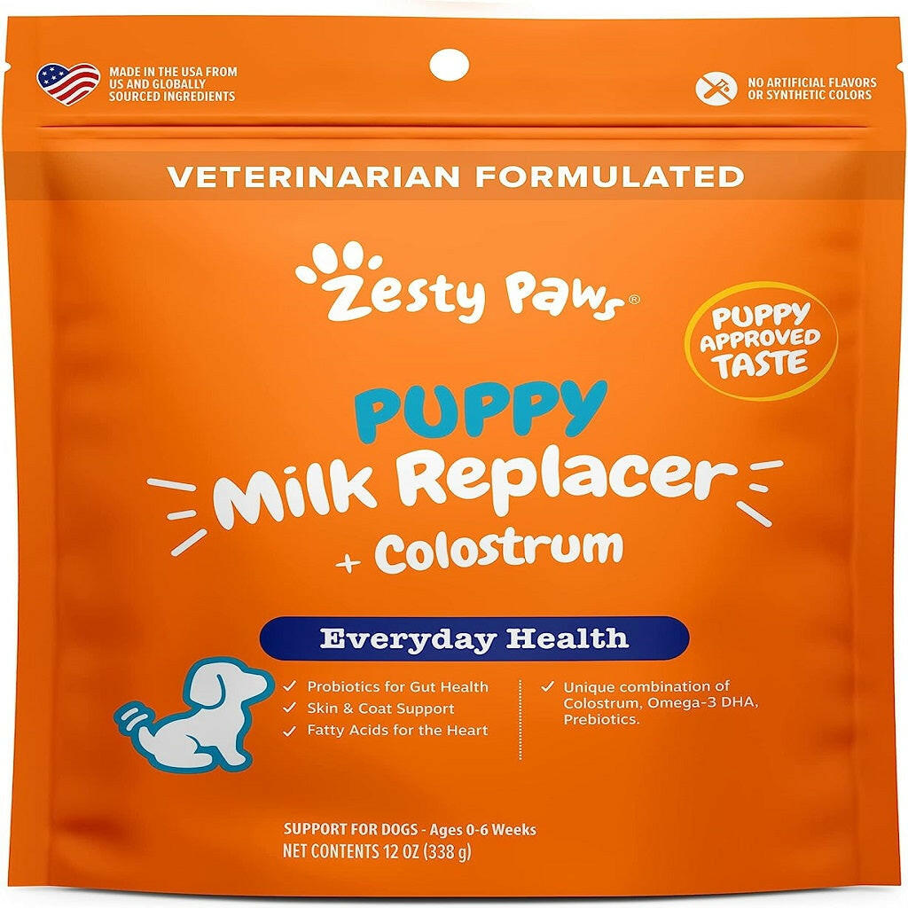 Zesty Paws Puppy Milk Replacer + Colostrum Powder (12 oz)