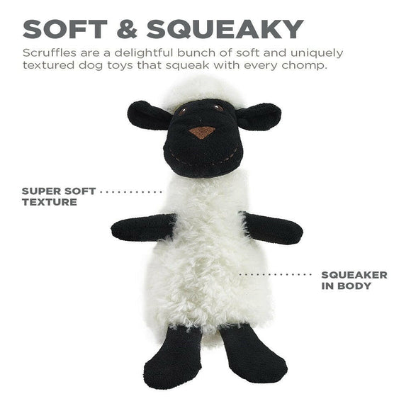 Outward Hound Scruffles Lamb Plush Squeaky Toy For Dog (Large)