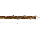 Fieldcrest Farms Premium Dog Chews 12" Braided Bully Crunchers