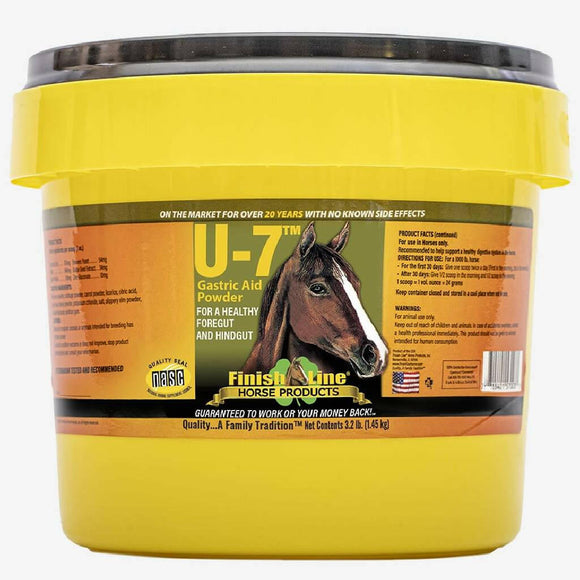 Finish Line U-7 Gastric Aid Powder Horse Supplement - 3.2 lb - Horse Vitamins & Supplements 4