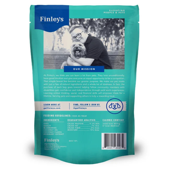 Finley’s Blueberry & Coconut Recipe Crunchy Biscuits Dog Treats - Dog Biscuits & Crunchy Treats 3