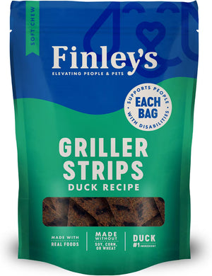 Finley’s Griller Strips Dog Treats - 6-oz / Duck - Dog Treats 1