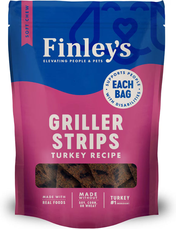 Finley’s Griller Strips Dog Treats - 6-oz / Turkey - Dog Treats 2