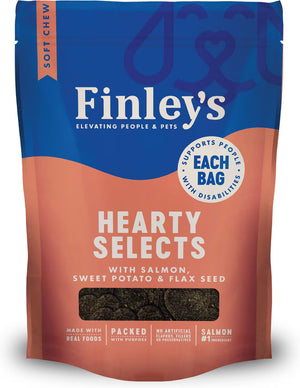 Finley’s Hearty Selects Dog Treats - 5-oz / Salmon, Sweet Potato & Flax Seed - Dog Treats 2
