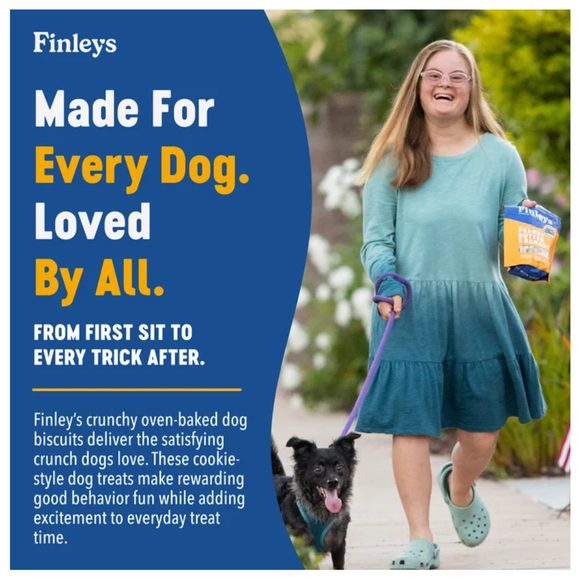 Finley’s Peanut Butter & Banana Recipe Crunchy Biscuits Dog Treats - Dog Biscuits & Crunchy Treats 9