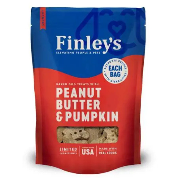 Finley’s Peanut Butter & Pumpkin Recipe Crunchy Biscuits Dog Treats - Dog Biscuits & Crunchy Treats 1