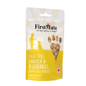 FirstMate Cage Free Chicken Meal & Blueberries Grain Free Dog Treats (8 oz) - Dog Treats 1