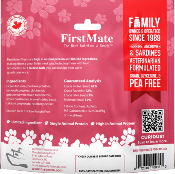 FirstMate Meal Formula Grain Free Cat Treats (3 oz) - Cat Treats 6
