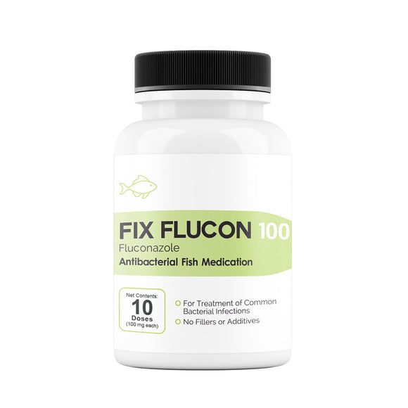 Fix Flucon (Fluconazole) Tablets Fish Antibiotics, 100-mg, 10-count