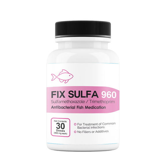 Fix Sulfa (Sulfamethoxazole/ Trimethoprim) Tablets Fish Antibiotics