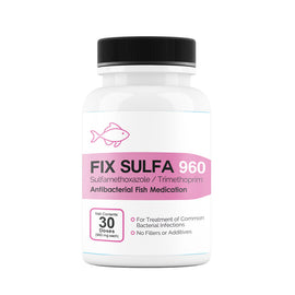 Fix Sulfa (Sulfamethoxazole/ Trimethoprim) Tablets Fish Antibiotics - 960-mg (30-count) - Fish Medication and Vitamins 1