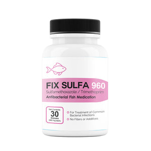 Fix Sulfa (Sulfamethoxazole/ Trimethoprim) Tablets Fish Antibiotics - 960-mg (30-count) - Fish Medication and Vitamins 1