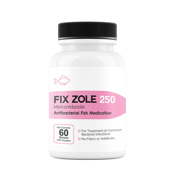Fix Zole (Metronidazole) Tablets Fish Antibiotics - 250-mg (60-count) - Fish Medication and Vitamins 2