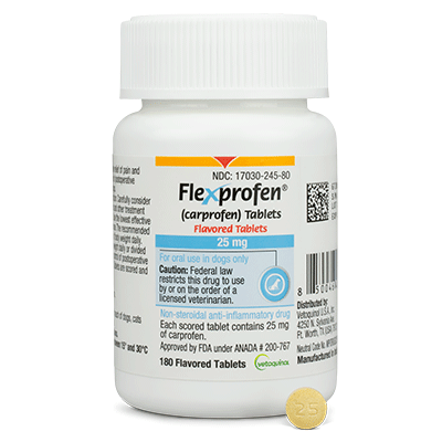 Flexprofen (Carprofen) 25mg Flavored Tablets