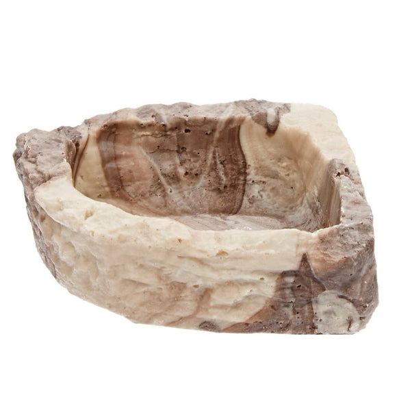 Fluker’s Non-porous Food and Water Corner Bowl - Medium 6 Inch - Reptile & Amphibian Habitat Accessories 5