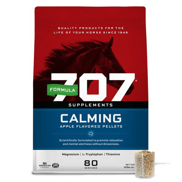 Formula 707 Calming Apple Flavored Pellet Supplement for Horses - 10 lb - 80 servings - Horse Vitamins & Supplements 1