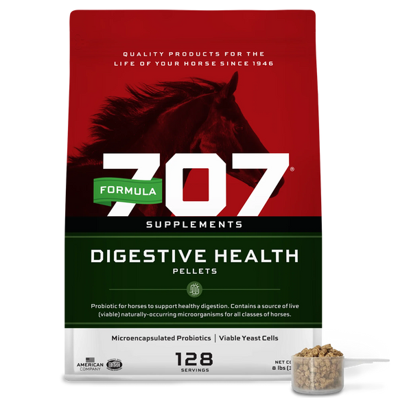 Formula 707 Digestive Health Horse Supplement Pellets - 8-lb (128 servings) - Horse Vitamins & Supplements 1