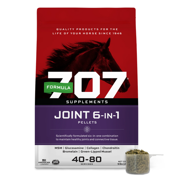 Formula 707 Joint 6-in-1 Pellets Horse Supplement - 5-lb (40-80 servings) - horse Joint & Hip Supplements 4