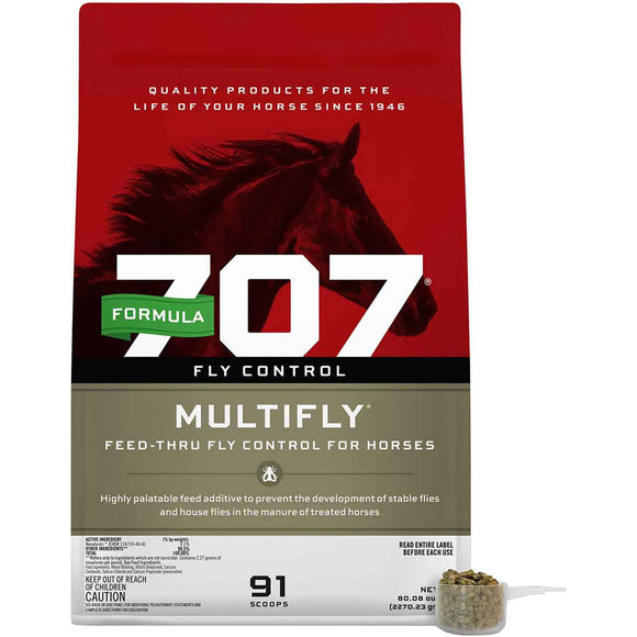 Formula 707 Multifly Feed-Thru Fly Control Pellets - 5-lb - Horse Supplements & Vitamins 1