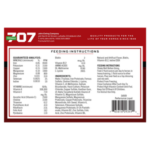 Formula 707 Performance Liquid Horse Supplement (1 Gallon 128 Servings) - Horse Vitamins & Supplements 2
