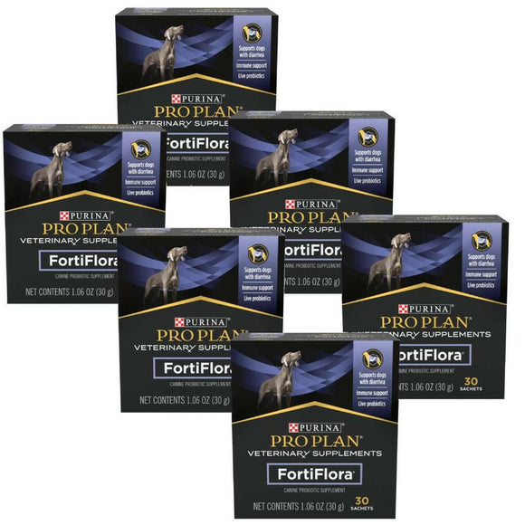 Purina Pro Plan FortiFlora Dog Probiotic Powder Sachets - 1.06oz (pack of 6)