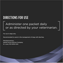 Directions to use Purina Pro Plan FortiFlora Dog Probiotic Powder 
