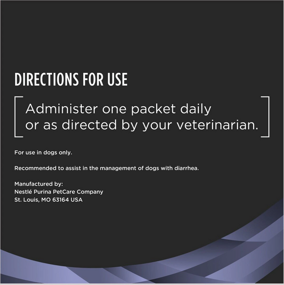Directions to use Purina Pro Plan FortiFlora Dog Probiotic Powder 
