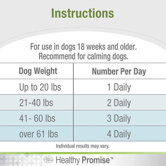 Four Paws Healthy Promise Calming Chews for Dogs (90 ct) - Vitamins & Supplements 4