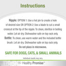 Four Paws Healthy Promise Nurser Bottle & Cleaning Brush For Pets