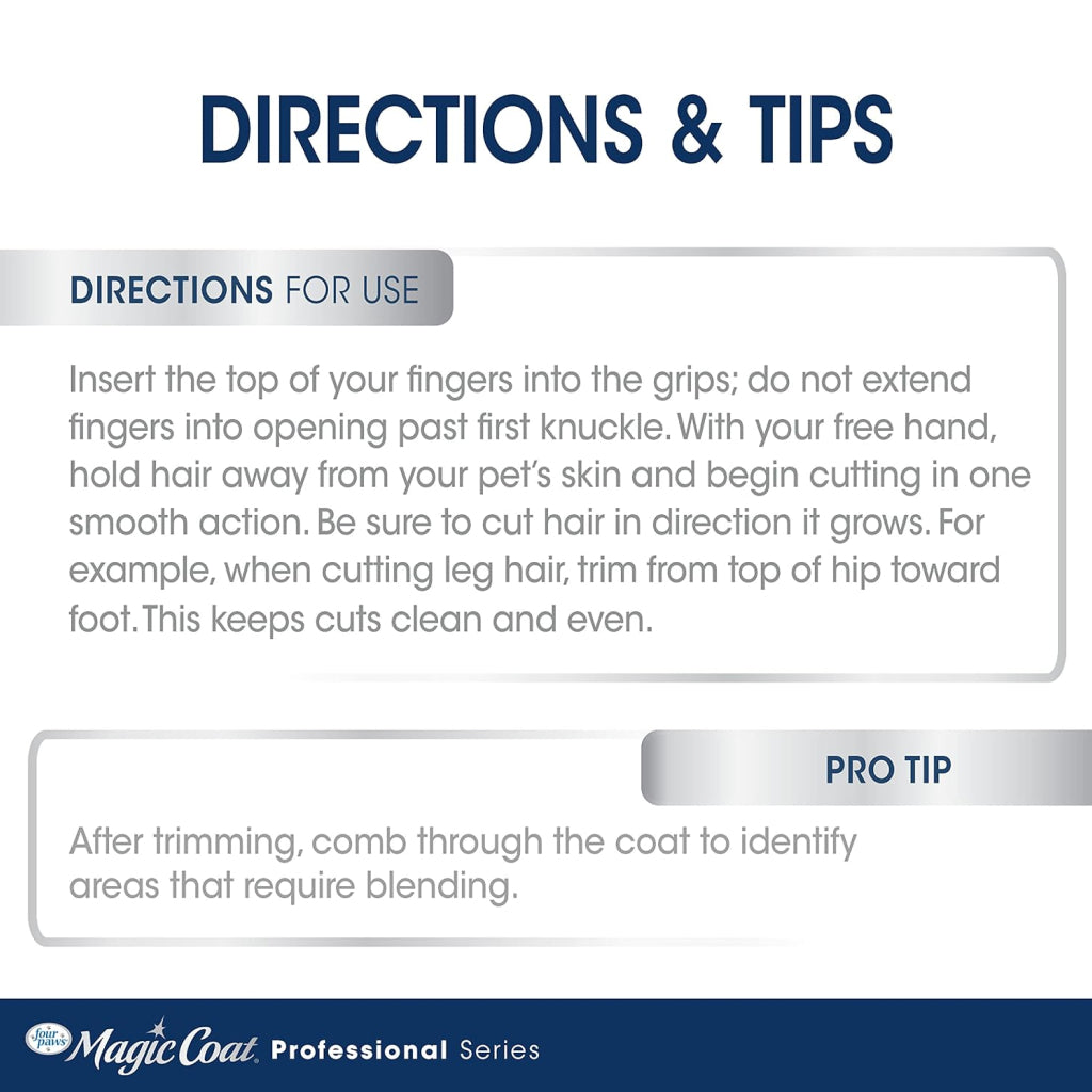 Four Paws Finishing Shears – Grooming Scissors for Dogs & Cats