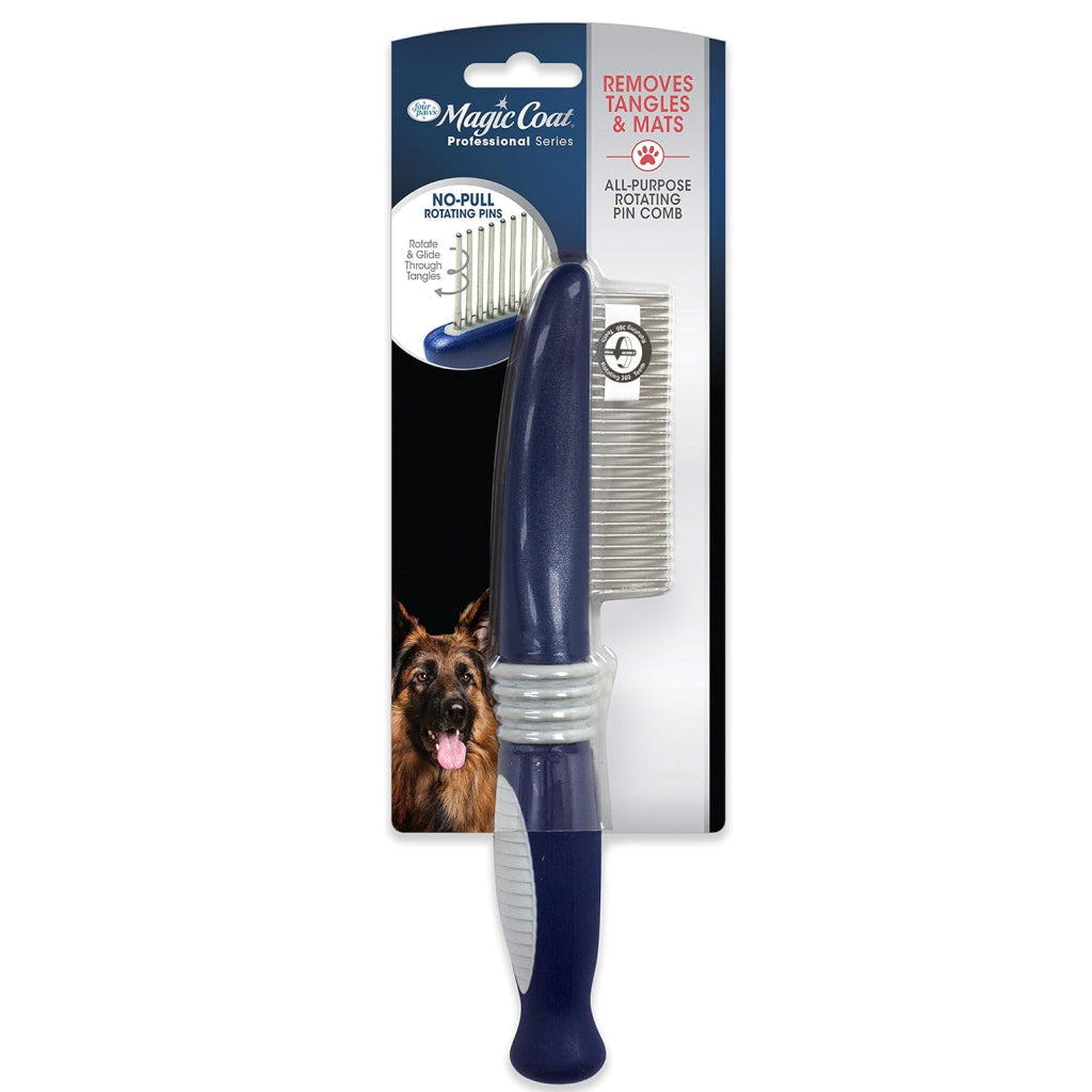 Four Paws Magic Coat Rotating Pin Comb – Tangle-Free Pet Grooming