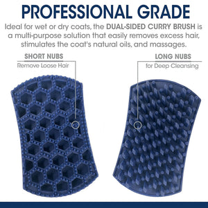 Four Paws Magic Coat Professional Series Dual-Sided Curry Brush for Dog