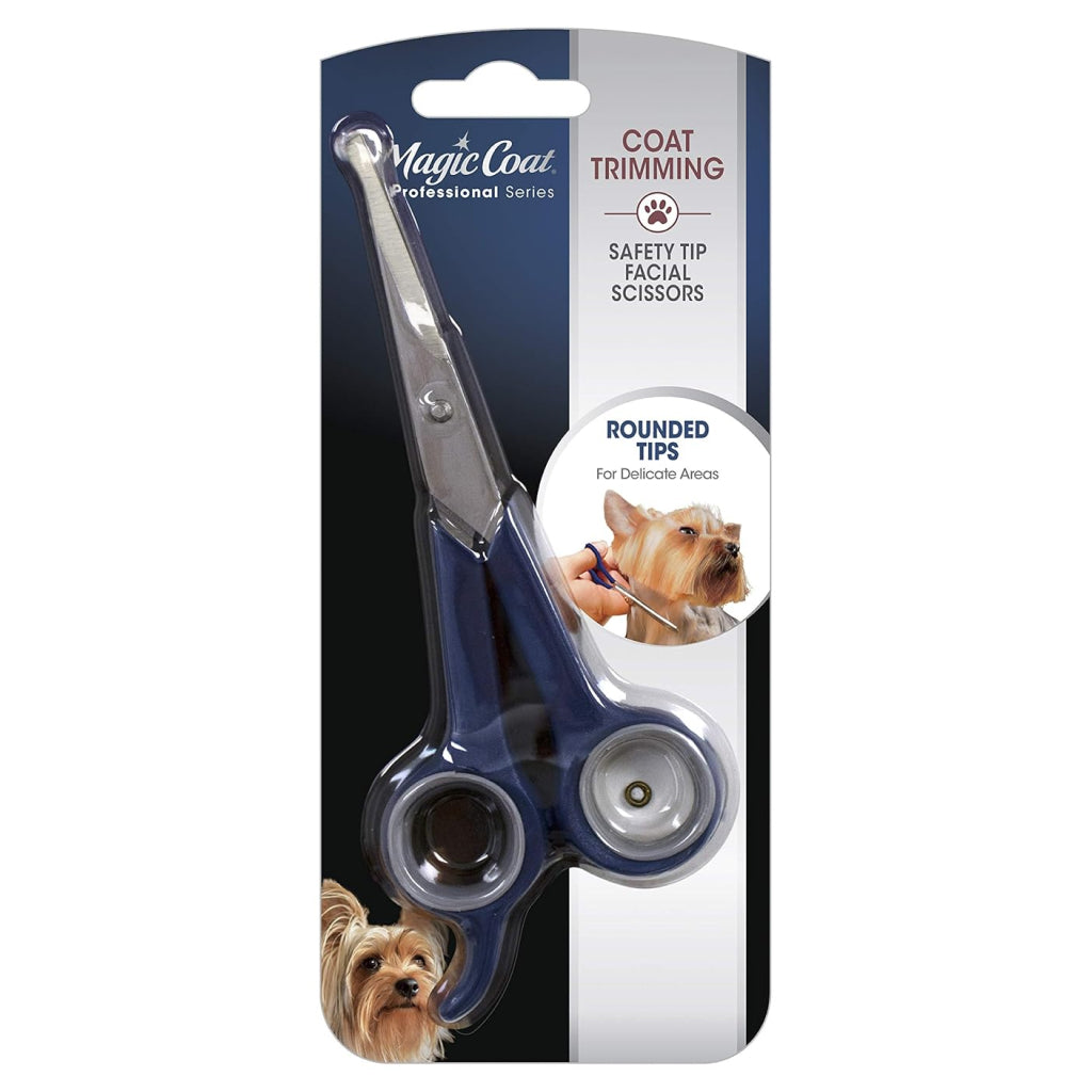 Four Paws Safety Tip Facial Scissors – Safe & Precise Pet Grooming