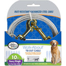 Four Paws Walk-About Heavy Weight Overhead Trolley & Tie-Out Cable for Dogs under 100 lbs - 10 ft - Carriers & Travel 10