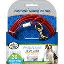 Four Paws Walk-About Medium Weight Tie Out Cable for Dogs under 50 lbs - 20 ft - Leashes Collars & Training 8