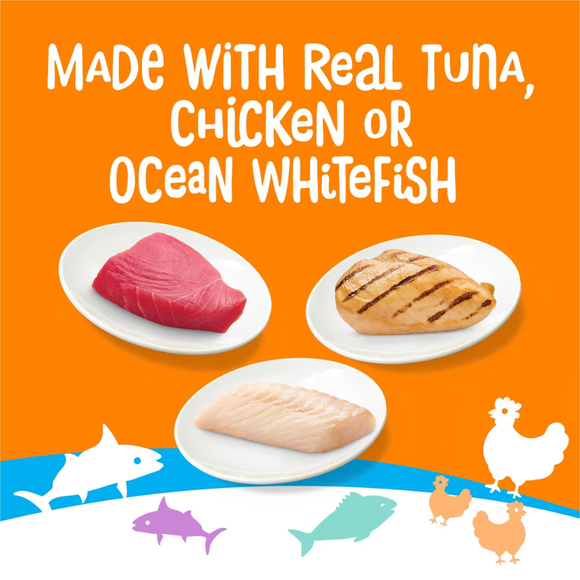Friskies lil’ Lickables Tuna Chicken & Ocean Whitefish Variety Pack Lickable Cat Treats (20 ct) - Cat Treats 8