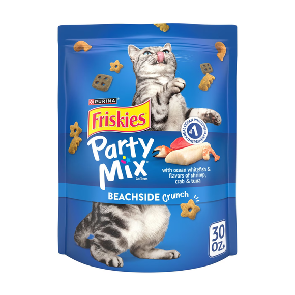 Friskies Party Mix Beachside Crunch Cat Treats - 30 oz - Cat Treats 13