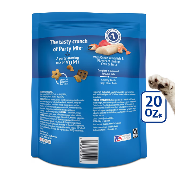 Friskies Party Mix Beachside Crunch Cat Treats - Cat Treats 11