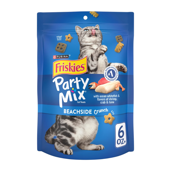 Friskies Party Mix Beachside Crunch Cat Treats - 6 oz - Cat Treats 8