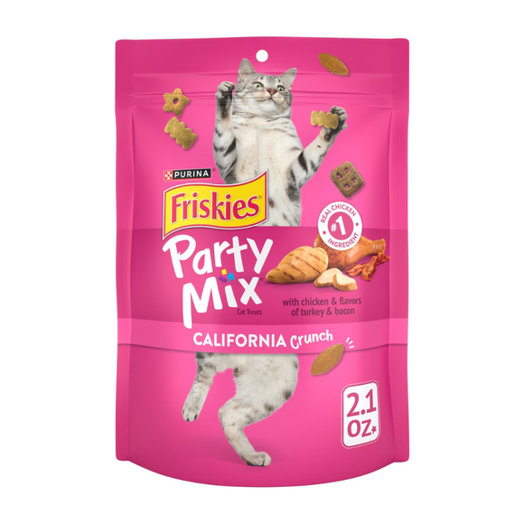 Friskies Party Mix California Crunch Cat Treats - 2.1 oz - Cat Treats 1
