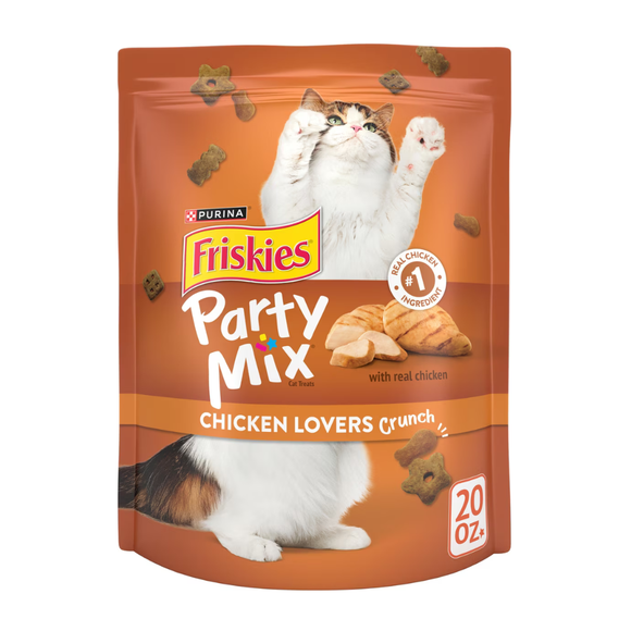 Friskies Party Mix Chicken Lovers Crunch Cat Treats (20oz) - Cat Treats 1
