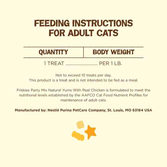 Friskies Party Mix Natural Yums Chicken Recipe Cat Treats - Cat Treats 7