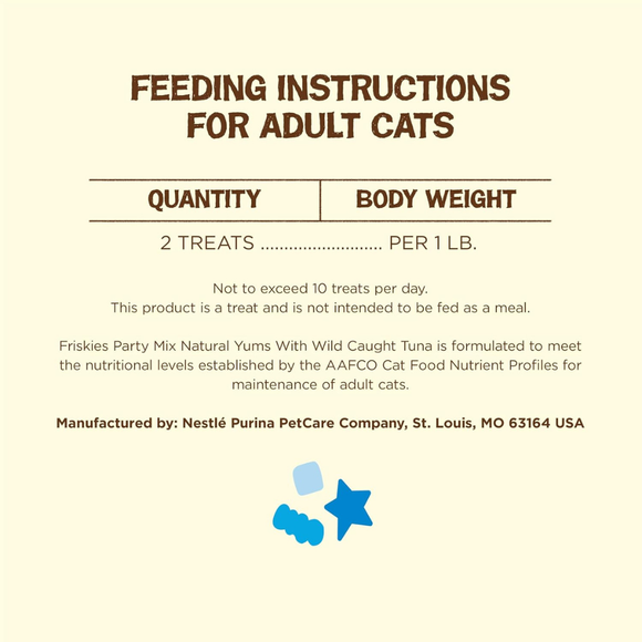 Friskies Party Mix Natural Yums Wild Caught Tuna Cat Treats (6 oz) - Cat Treats 7
