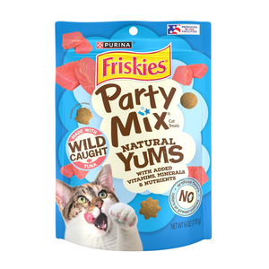 Friskies Party Mix Natural Yums Wild Caught Tuna Cat Treats (6 oz) - Cat Treats 1