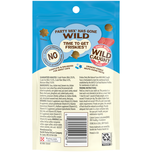 Friskies Party Mix Natural Yums with Real Tuna Cat Treats