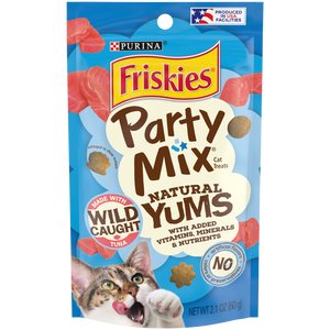 Friskies Party Mix Natural Yums with Real Tuna Cat Treats