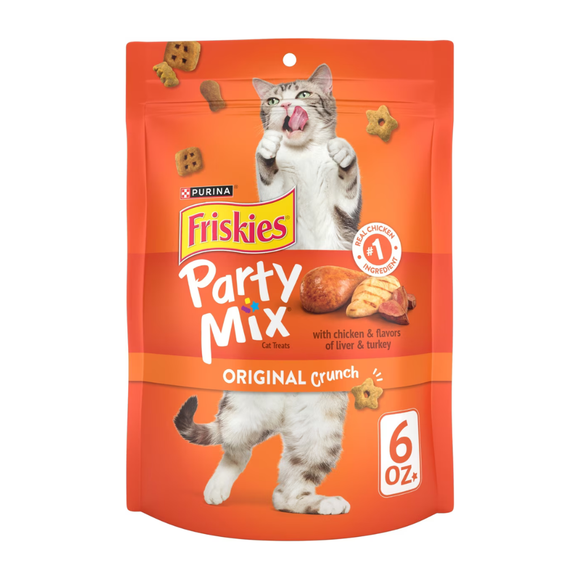 Friskies Party Mix Original Crunch Cat Treats - 6 oz - Cat Treats 8